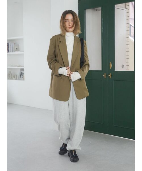 Ungrid（アングリッド）の「エンブロイダリースウェットパンツ（スウェットパンツ・レディース・ライトグレー/チャコールグレー・FREE）」の12枚目の写真