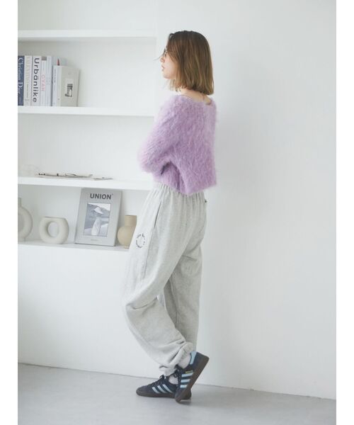 Ungrid（アングリッド）の「エンブロイダリースウェットパンツ（スウェットパンツ・レディース・ライトグレー/チャコールグレー・FREE）」の16枚目の写真