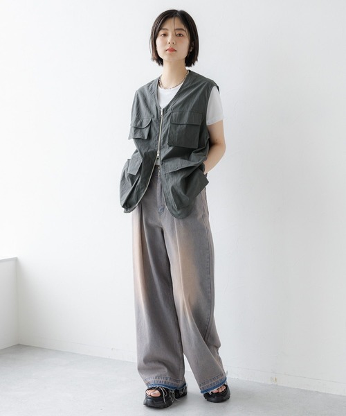 RAGEBLUE（レイジブルー）の「マルチポケットミリタリーベスト（ベスト・レディース・ブラック/オリーブ・FREE）」の10枚目の写真