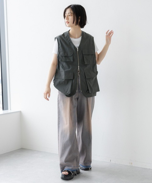 RAGEBLUE（レイジブルー）の「マルチポケットミリタリーベスト（ベスト・レディース・ブラック/オリーブ・FREE）」の9枚目の写真