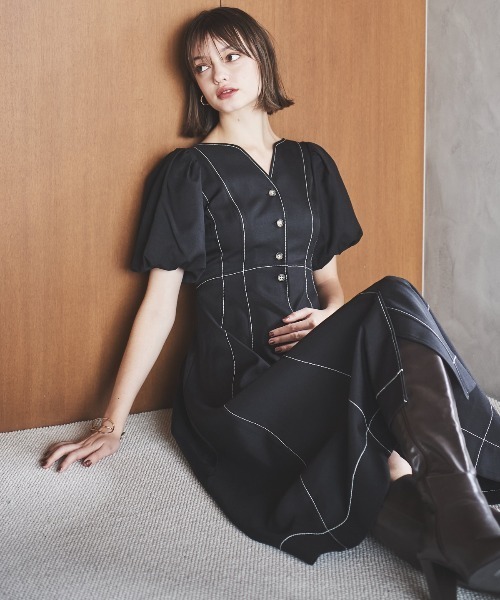 willfully ボリュームスリーブワンピース willfully ボリュームスリーブワンピースの通販 by ori'｜ラクマ