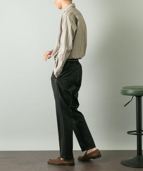 URBAN RESEARCH ROSSO MEN（アーバンリサーチロッソメン）の「『セットアップ対応』『XLサイズあり』Fake Fabricストレッチスラックス（その他パンツ・メンズ・ブラック・SMALL/MEDIUM/LARGE/X-LARGE）」の12枚目の写真