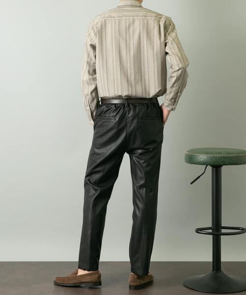 URBAN RESEARCH ROSSO MEN（アーバンリサーチロッソメン）の「『セットアップ対応』『XLサイズあり』Fake Fabricストレッチスラックス（その他パンツ・メンズ・ブラック・SMALL/MEDIUM/LARGE/X-LARGE）」の11枚目の写真