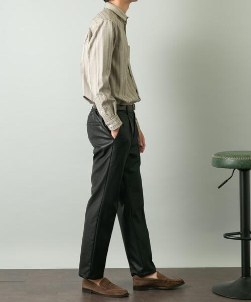 URBAN RESEARCH ROSSO MEN（アーバンリサーチロッソメン）の「『セットアップ対応』『XLサイズあり』Fake Fabricストレッチスラックス（その他パンツ・メンズ・ブラック・SMALL/MEDIUM/LARGE/X-LARGE）」の10枚目の写真