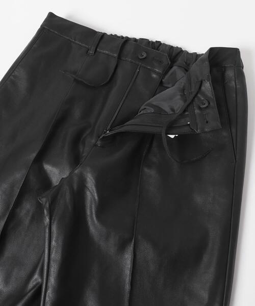 URBAN RESEARCH ROSSO MEN（アーバンリサーチロッソメン）の「『セットアップ対応』『XLサイズあり』Fake Fabricストレッチスラックス（その他パンツ・メンズ・ブラック・SMALL/MEDIUM/LARGE/X-LARGE）」の8枚目の写真