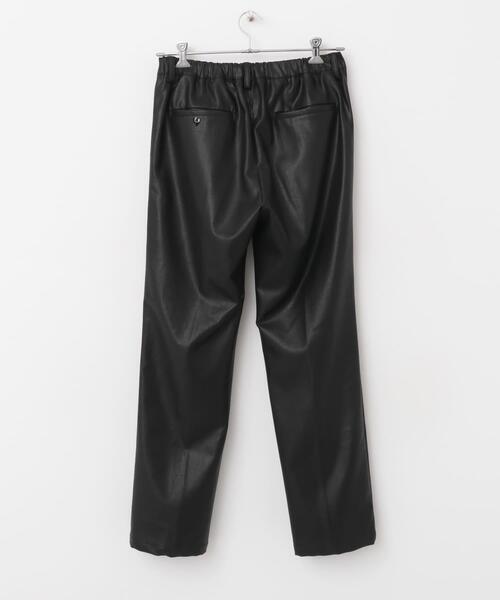 URBAN RESEARCH ROSSO MEN（アーバンリサーチロッソメン）の「『セットアップ対応』『XLサイズあり』Fake Fabricストレッチスラックス（その他パンツ・メンズ・ブラック・SMALL/MEDIUM/LARGE/X-LARGE）」の6枚目の写真