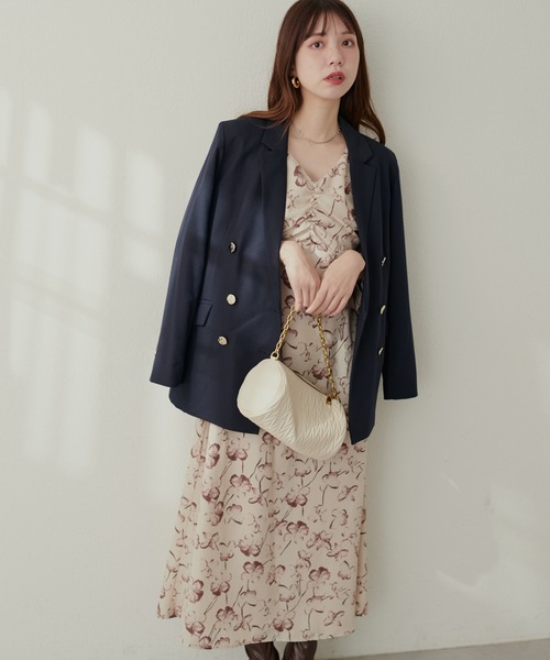natural couture(ナチュラルクチュール)の「胸くしゅすっきりAラインレディワンピース(ワンピース・レディース・その他1/その他2/その他3/ブルー/チャコールグレー・FREE)」の18枚目の写真