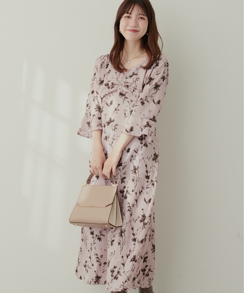 natural couture(ナチュラルクチュール)の「胸くしゅすっきりAラインレディワンピース(ワンピース・レディース・その他1/その他2/その他3/ブルー/チャコールグレー・FREE)」の21枚目の写真