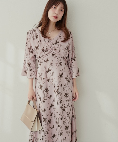 natural couture(ナチュラルクチュール)の「胸くしゅすっきりAラインレディワンピース(ワンピース・レディース・その他1/その他2/その他3/ブルー/チャコールグレー・FREE)」の22枚目の写真
