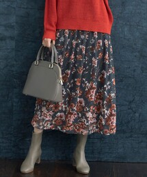 自由区 ジユウク スカート 黒 花柄 フレア マーメイド 総柄 日本製 40 自由区 ジユウク スカート 黒 花柄 フレア マーメイド 総柄 日本