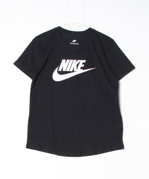 NIKE（ナイキ）の「ナイキ NIKE ナイキ  NSW エッセンシャル ICN FTRA S/S Tシャツ（Tシャツ/カットソー・レディース・ホワイト/ブラック・S/M/L/XL）」の2枚目の写真
