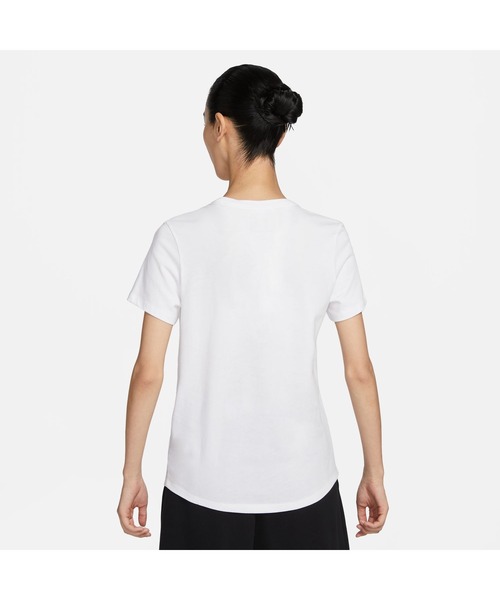 NIKE（ナイキ）の「ナイキ NIKE ナイキ  NSW エッセンシャル ICN FTRA S/S Tシャツ（Tシャツ/カットソー・レディース・ホワイト/ブラック・S/M/L/XL）」の4枚目の写真