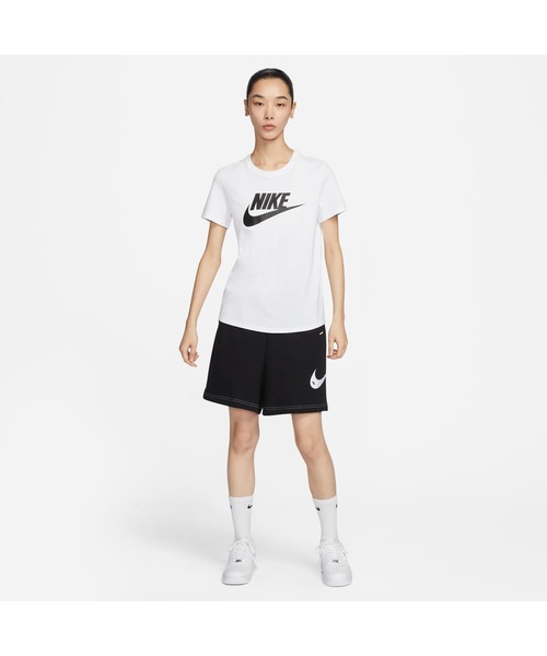 NIKE（ナイキ）の「ナイキ NIKE ナイキ  NSW エッセンシャル ICN FTRA S/S Tシャツ（Tシャツ/カットソー・レディース・ホワイト/ブラック・S/M/L/XL）」の6枚目の写真