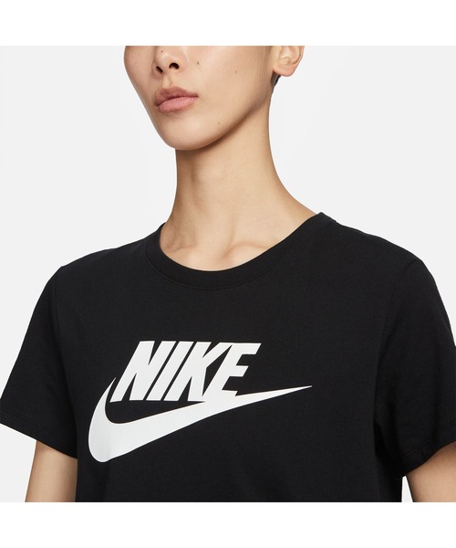 NIKE（ナイキ）の「ナイキ NIKE ナイキ  NSW エッセンシャル ICN FTRA S/S Tシャツ（Tシャツ/カットソー・レディース・ホワイト/ブラック・S/M/L/XL）」の9枚目の写真