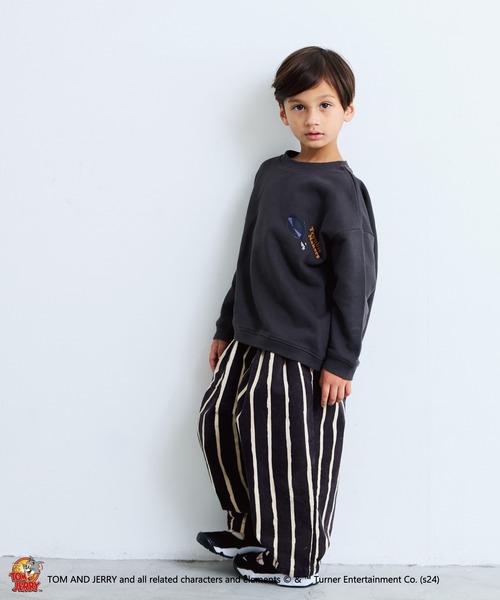 MARKEY'S（マーキーズ）の「【トムとジェリー】別注プリントトレーナー（スウェット・キッズ・ピンク/オフホワイト/チャコール/キャメル・80/120/110/100/90/150/140/95/130）」の8枚目の写真