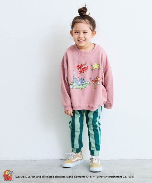 MARKEY'S（マーキーズ）の「【トムとジェリー】別注プリントトレーナー（スウェット・キッズ・ピンク/オフホワイト/チャコール/キャメル・80/120/110/100/90/150/140/95/130）」の17枚目の写真