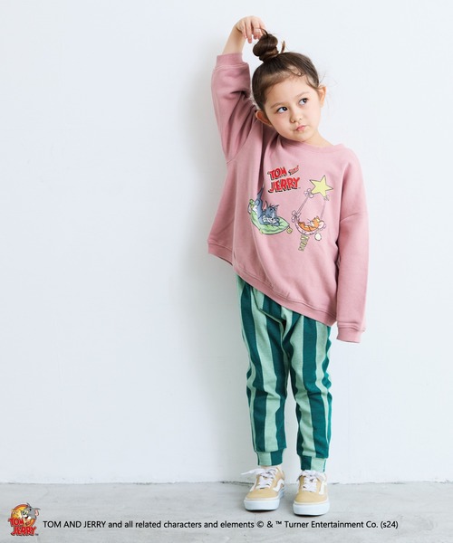 MARKEY'S（マーキーズ）の「【トムとジェリー】別注プリントトレーナー（スウェット・キッズ・ピンク/オフホワイト/チャコール/キャメル・80/120/110/100/90/150/140/95/130）」の18枚目の写真