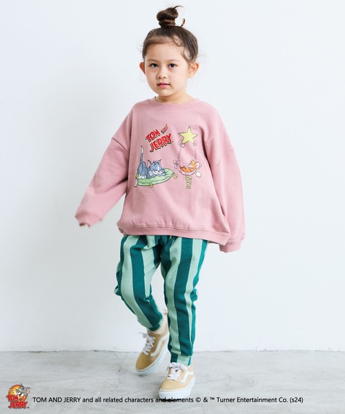 MARKEY'S（マーキーズ）の「【トムとジェリー】別注プリントトレーナー（スウェット・キッズ・ピンク/オフホワイト/チャコール/キャメル・80/120/110/100/90/150/140/95/130）」の19枚目の写真