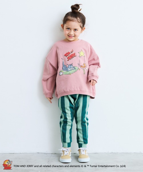 MARKEY'S（マーキーズ）の「【トムとジェリー】別注プリントトレーナー（スウェット・キッズ・ピンク/オフホワイト/チャコール/キャメル・80/120/110/100/90/150/140/95/130）」の16枚目の写真