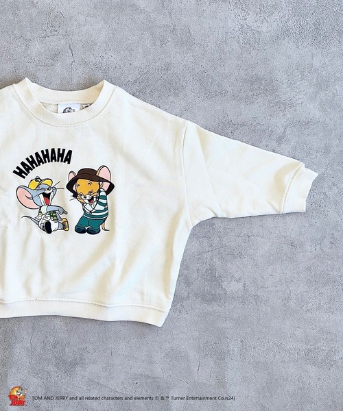 MARKEY'S（マーキーズ）の「【トムとジェリー】別注プリントトレーナー（スウェット・キッズ・ピンク/オフホワイト/チャコール/キャメル・80/120/110/100/90/150/140/95/130）」の22枚目の写真