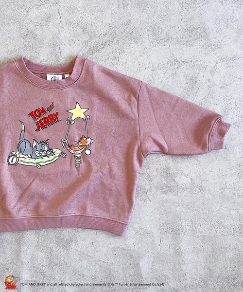 MARKEY'S（マーキーズ）の「【トムとジェリー】別注プリントトレーナー（スウェット・キッズ・ピンク/オフホワイト/チャコール/キャメル・80/120/110/100/90/150/140/95/130）」の13枚目の写真