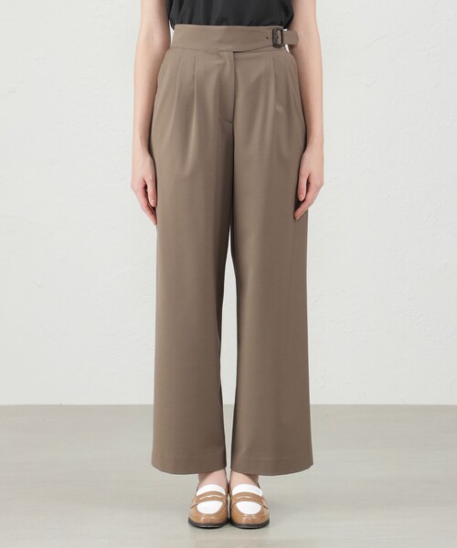 MACKINTOSH PHILOSOPHY（ﾏｯｷﾝﾄｯｼｭ ﾌｨﾛｿﾌｨｰ）の「ハイウエストグルカパンツ（その他パンツ・レディース・チャコールグレー/ブラウン・36/40/38）」の5枚目の写真