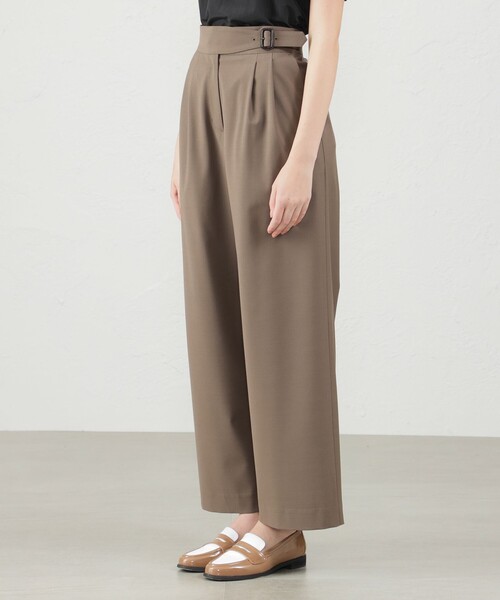 MACKINTOSH PHILOSOPHY（ﾏｯｷﾝﾄｯｼｭ ﾌｨﾛｿﾌｨｰ）の「ハイウエストグルカパンツ（その他パンツ・レディース・チャコールグレー/ブラウン・36/40/38）」の6枚目の写真