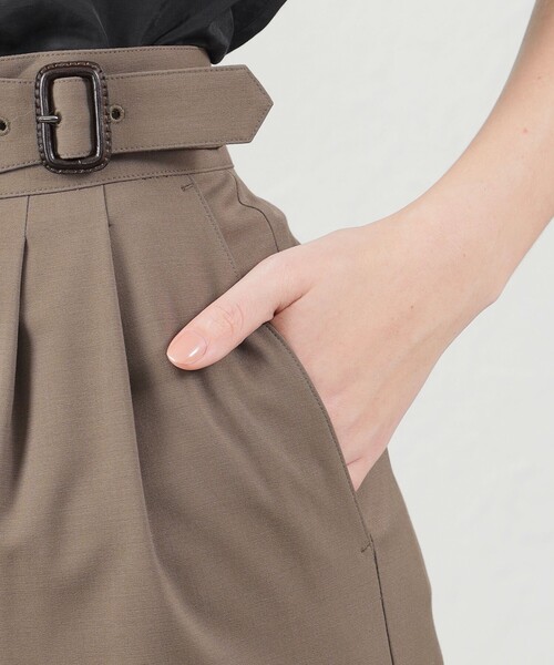 MACKINTOSH PHILOSOPHY（ﾏｯｷﾝﾄｯｼｭ ﾌｨﾛｿﾌｨｰ）の「ハイウエストグルカパンツ（その他パンツ・レディース・チャコールグレー/ブラウン・36/40/38）」の8枚目の写真