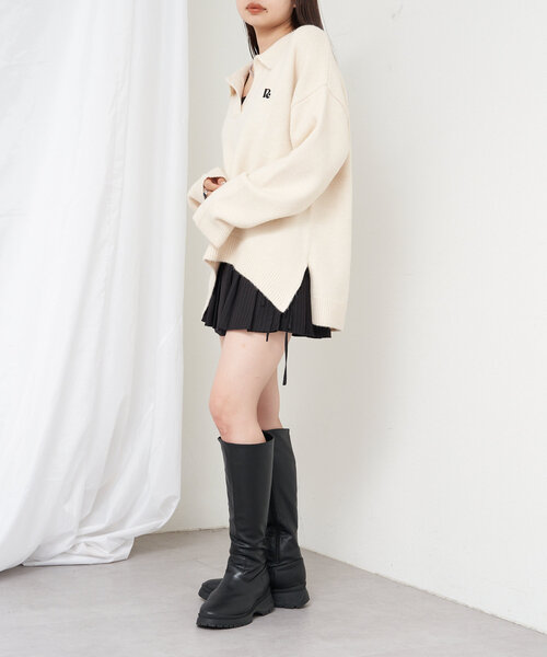 RAY CASSIN（レイカズン）の「ミニリボンラッププリーツスカート（スカート・レディース・ブラック系その他2/グレー系その他2/グレー系その他3/ブラウン系その他2・FREE）」の14枚目の写真