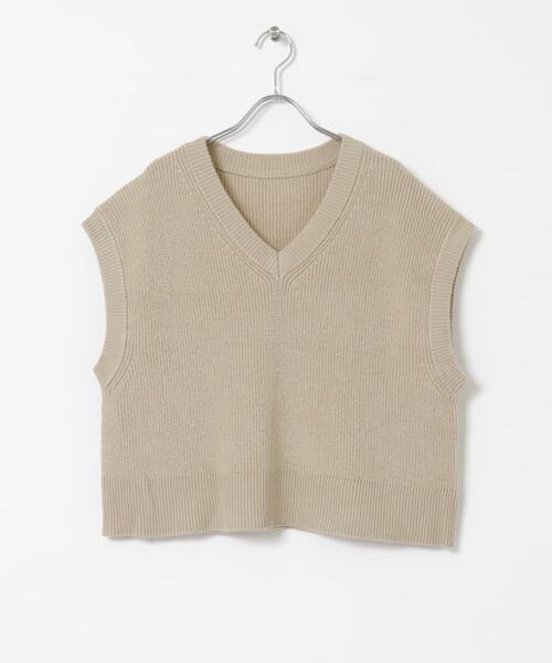 ITEMS URBANRESEARCH(アイテムズ アーバンリサーチ)の「ニットベストセットワンピース(ワンピース・レディース・ブラック/ライトベージュ・FREE)」の22枚目の写真