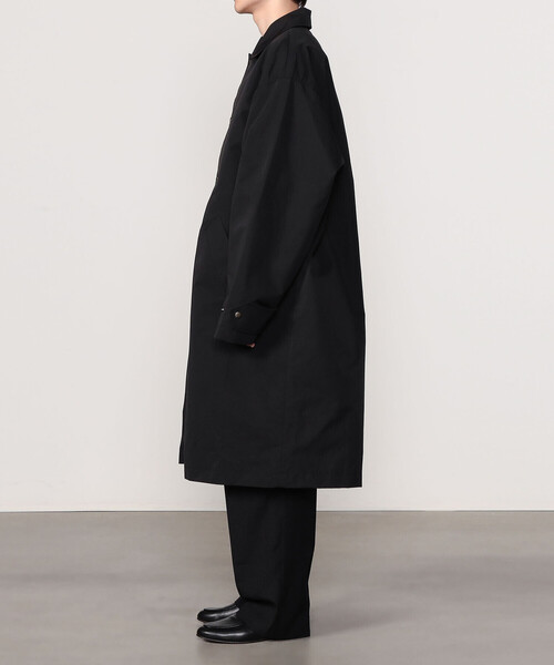 Bshop(ビショップ)の「eunoia | 襟付きロングコート MEN(ステンカラーコート・メンズ・ブラック・M/L)」の12枚目の写真