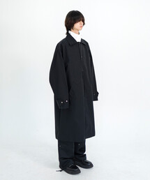 eunoia メンズコート Bshop（ビショップ）の「eunoia | 襟付きロングコート MEN（ステン