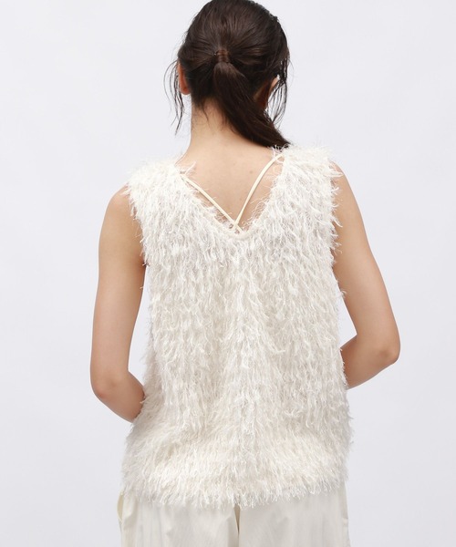 LAKOLE(ラコレ)の「2WAYフリンジベスト / 149575(ベスト・レディース・ブラック/アイボリー/グレー・FREE)」の20枚目の写真