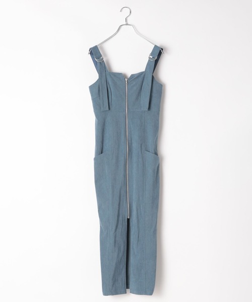 PAGEBOY（ページボーイ）の「フロントZIPコーデュロイワンピース（ワンピース・レディース・ブルー/ブラック・FREE）」の19枚目の写真