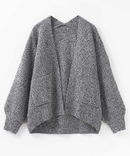 HusHusH（ハッシュアッシュ）の「HusHusH ヘリンボーン柄ニットカーディガン（カーディガン/ボレロ・レディース・ブラック/グレー・M/L）」の14枚目の写真