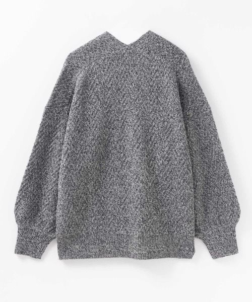 HusHusH（ハッシュアッシュ）の「HusHusH ヘリンボーン柄ニットカーディガン（カーディガン/ボレロ・レディース・ブラック/グレー・M/L）」の15枚目の写真