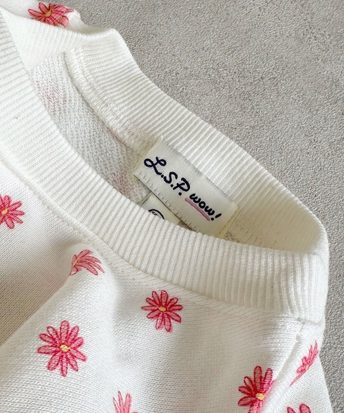 LSP WOW(エルエスピーワオ)の「【LSP WOW!】ソウガラプリントトレーナー(スウェット・キッズ・チャコール/ベージュ/イエロー/モカ/ライトブルー/オフホワイト・80/90/100/110/120/130)」の19枚目の写真