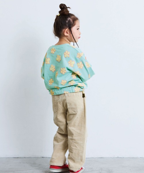 LSP WOW(エルエスピーワオ)の「【LSP WOW!】ソウガラプリントトレーナー(スウェット・キッズ・チャコール/ベージュ/イエロー/モカ/ライトブルー/オフホワイト・80/90/100/110/120/130)」の10枚目の写真