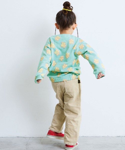 LSP WOW(エルエスピーワオ)の「【LSP WOW!】ソウガラプリントトレーナー(スウェット・キッズ・チャコール/ベージュ/イエロー/モカ/ライトブルー/オフホワイト・80/90/100/110/120/130)」の11枚目の写真