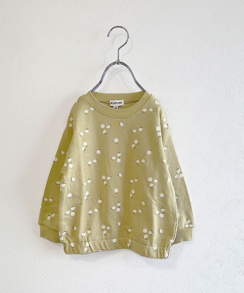 LSP WOW(エルエスピーワオ)の「【LSP WOW!】ソウガラプリントトレーナー(スウェット・キッズ・チャコール/ベージュ/イエロー/モカ/ライトブルー/オフホワイト・80/90/100/110/120/130)」の12枚目の写真