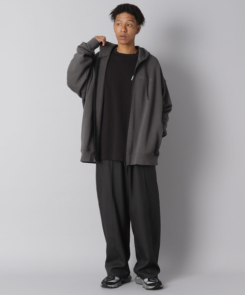 てぃら　パーカー　ニコアンド niko and（ニコアンド）の「スノーウォッシュジップパーカー