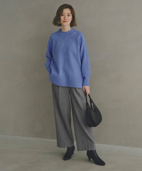 grove（グローブ）の「◆シャークスキン裏起毛スラックスパンツ（その他パンツ・レディース・ダークブラウン/ブラック系3/チャコール・02/03/01/04/05）」の14枚目の写真