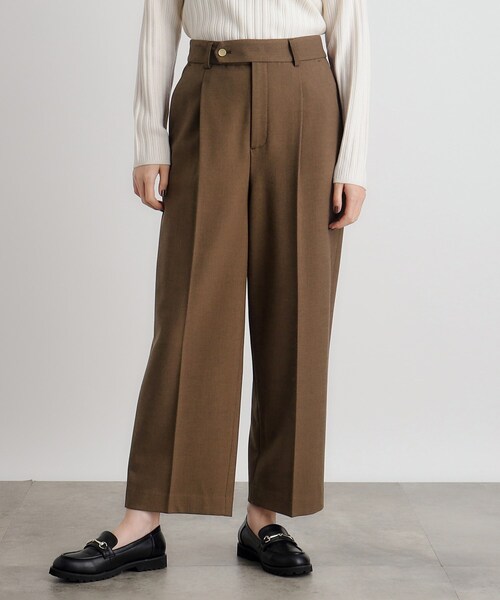 grove（グローブ）の「◆シャークスキン裏起毛スラックスパンツ（その他パンツ・レディース・ダークブラウン/ブラック系3/チャコール・02/03/01/04/05）」の16枚目の写真