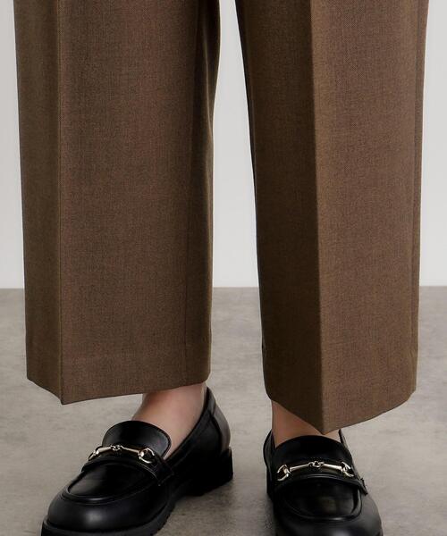 grove（グローブ）の「◆シャークスキン裏起毛スラックスパンツ（その他パンツ・レディース・ダークブラウン/ブラック系3/チャコール・02/03/01/04/05）」の22枚目の写真