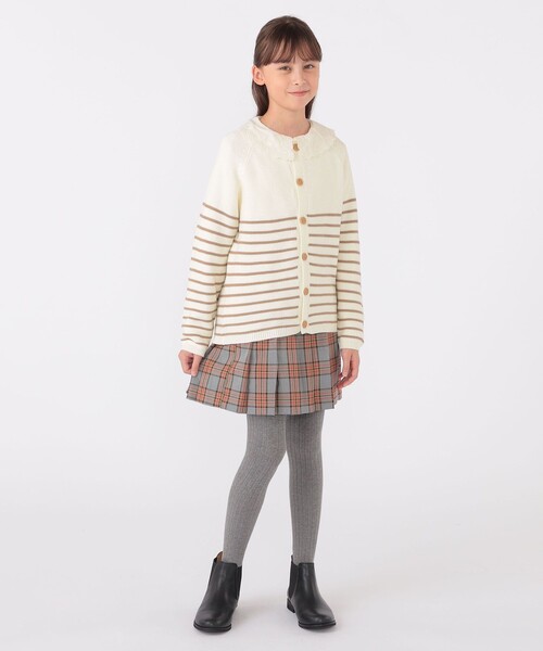 【セール】SHIPS KIDS:130～155cm / 〈洗濯機可能〉ボーダー カーディガン（カーディガン/ボレロ）｜SHIPS（シップス）