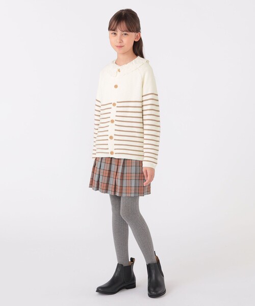 【セール】SHIPS KIDS:130～155cm / 〈洗濯機可能〉ボーダー カーディガン（カーディガン/ボレロ）｜SHIPS（シップス）