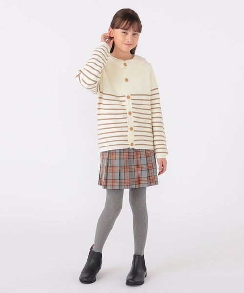 【セール】SHIPS KIDS:130～155cm / 〈洗濯機可能〉ボーダー カーディガン（カーディガン/ボレロ）｜SHIPS（シップス）