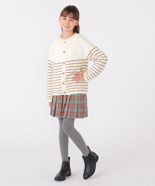【セール】SHIPS KIDS:130～155cm / 〈洗濯機可能〉ボーダー カーディガン（カーディガン/ボレロ）｜SHIPS（シップス）