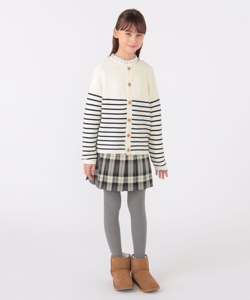 【セール】SHIPS KIDS:130～155cm / 〈洗濯機可能〉ボーダー カーディガン（カーディガン/ボレロ）｜SHIPS（シップス）