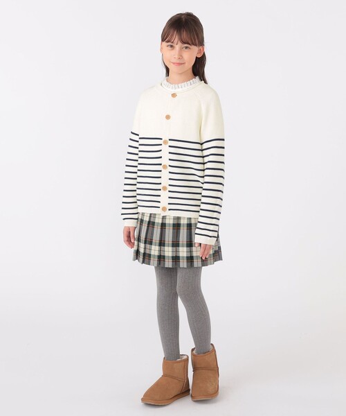 【セール】SHIPS KIDS:130～155cm / 〈洗濯機可能〉ボーダー カーディガン（カーディガン/ボレロ）｜SHIPS（シップス）